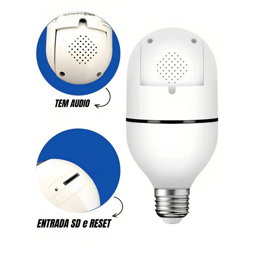 Câmera e Lâmpada Smart 2 em 1 - LightCam