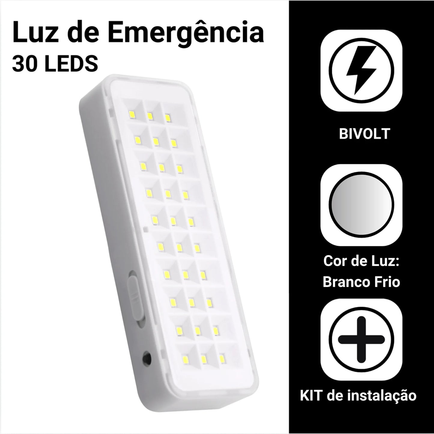 Kit 2 Luminária de Emergência - LumiDuo