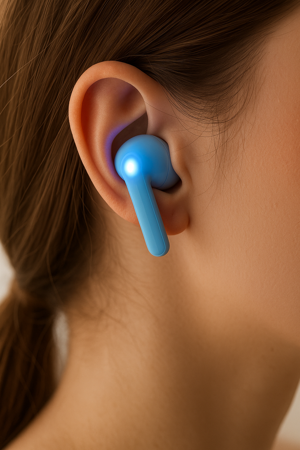 Fone Bluetooth Vitog T2 Wireless – LED, Bluetooth 5.3, À Prova d’Água, Toque Inteligente