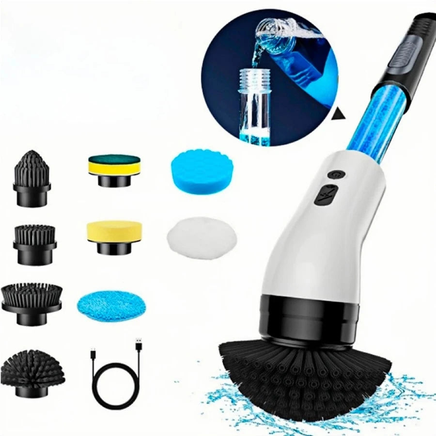 Escova Eletrica de Limpeza 9 em 1 Sem Fio - MultiBrush