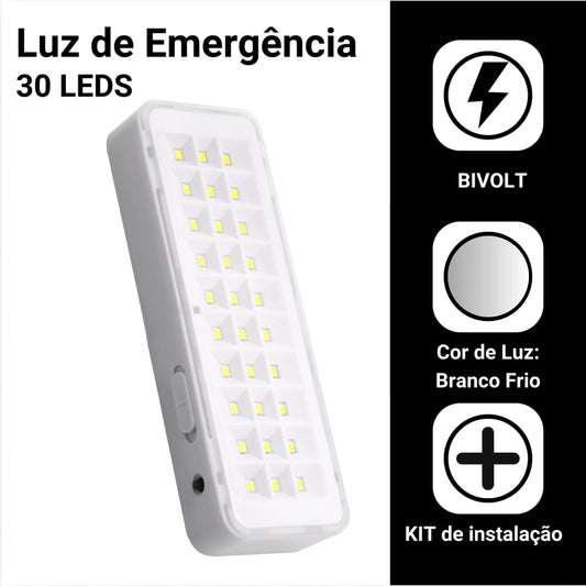 Kit 2 Luminária de Emergência - LumiDuo