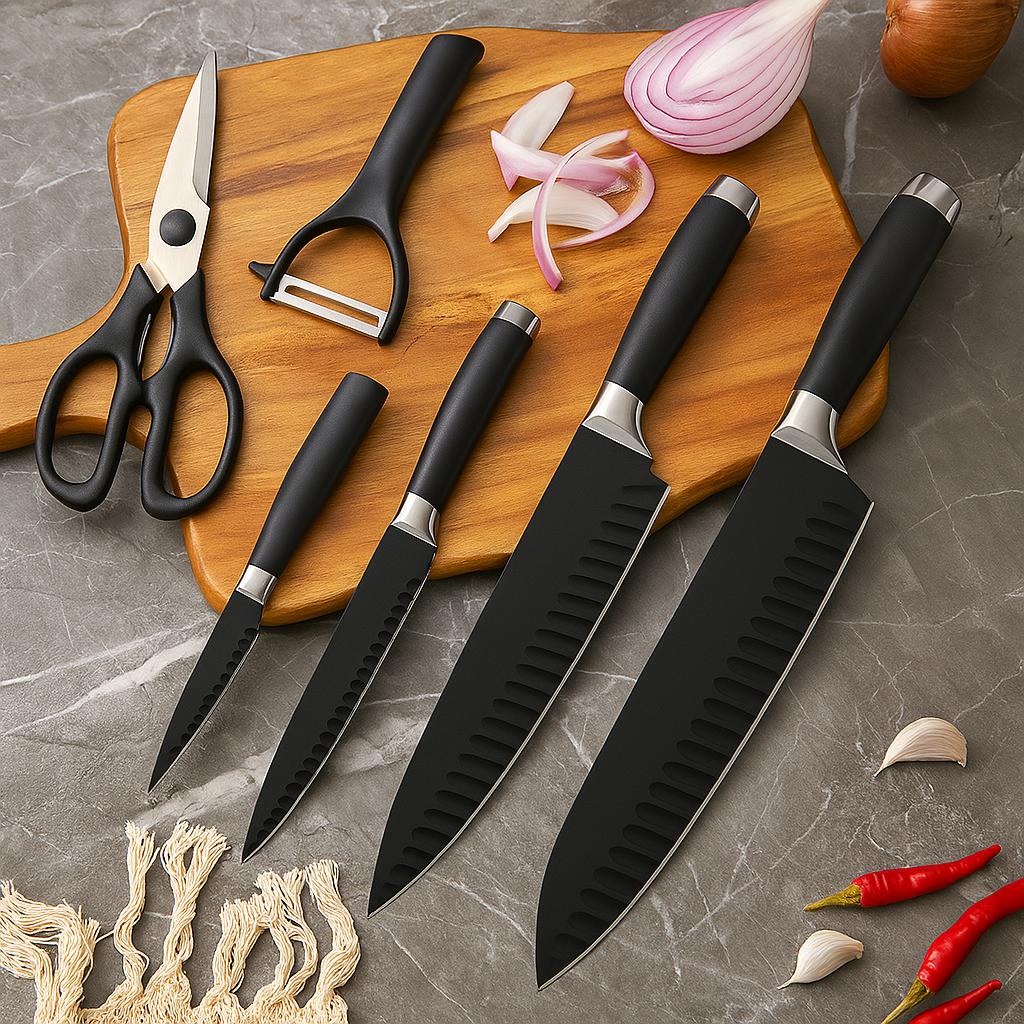 Kit facas de Cozinha - 6 Peças