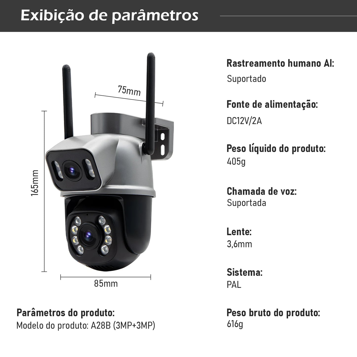 Câmera de Vigilância Wi-Fi - Command View