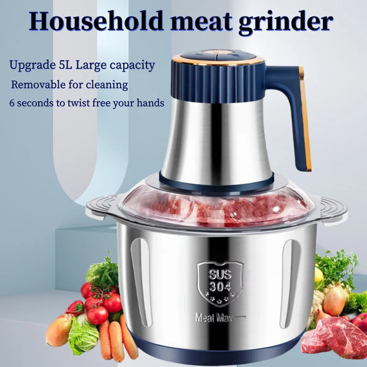 Processador Elétrico de 5L - Meat Grinder 304