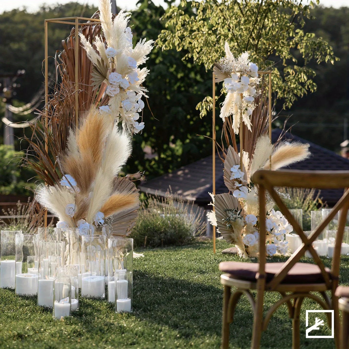 Kit com 6 Peças de Flores Artificiais - VerdeDecon