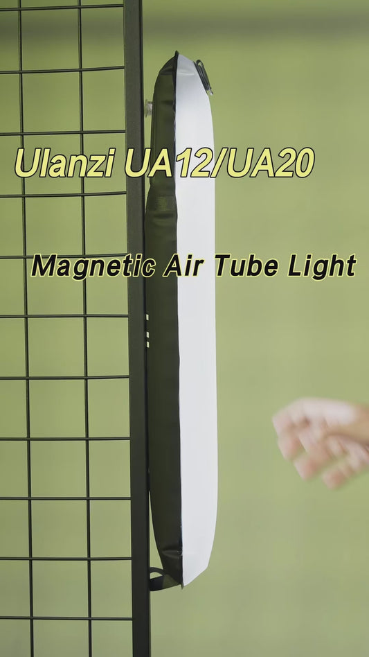 Tubo de Luz Inflável Portátil Ulanzi UA20 (20 W) – Bi‑Color 2700‑6500K, CRI 95+, Magnético e Recarregável